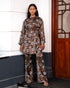Printed Satin Top & Pant Set 59671